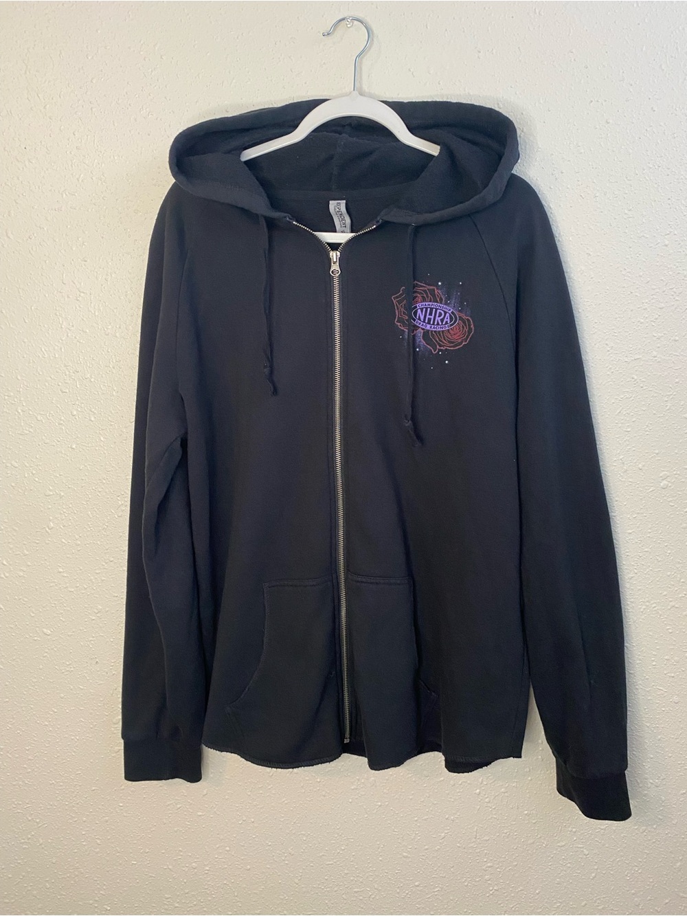2022 NHRA Tour Black Zip-Up Hoodie Women's Nitro Queen